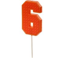 Svece Dzimšanas Dienas 6 Sarkans 6cm