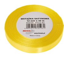 Lenta Satīna Kanarkowy 12mm X 32m