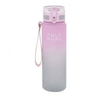 Ūdens pudele Aqua Pure Pink/grey 600ml Astra