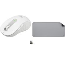 Pele Logitech M650 L Balts-pelēks (910-006238) + Studio Series - Mid Grey (956-000052)