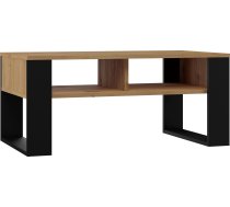 Topeshop Galdiņš Kafijas Plaukti Sols Modern 2p Ozols Artisan Melns