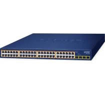 Planet 48-port 10/100/1000t 802.3at Gsw-5240hp Nie Pārvaldāmie Gigabit Ethernet (10/100/1000) Obsługa Poe 1u Debeszils