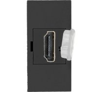 Orno Noen Hdmi, Ligzda Moduļu 22,5x45mm Hdmi Ar Aizsargu Zabezpieczającą, Melns