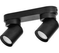 Lampa Griestu Orno Malta Sp 2, Gaismeklis Sienas-griestu, Gu10 Max. 2x12w, Ip20, Melna