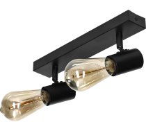 Lampa Griestu Orno Rio Sp 2, Gaismeklis Sienas-griestu, E27 Max. 2x60w, Ip20, Melna