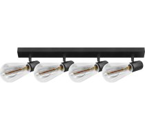 Lampa Griestu Orno Rio Sp 4, Gaismeklis Sienas-griestu, E27 Max. 4x60w, Ip20, Melna