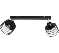 Lampa Griestu Orno Isla Gaismeklis Sienas-griestu, Moc Max. 2x60w, E27, Melna, Sloksne