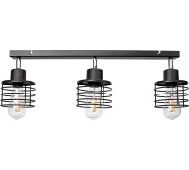 Lampa Griestu Orno Isla Gaismeklis Sienas-griestu, Moc Max. 3x60w, E27, Melna, Sloksne