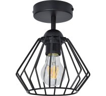 Lampa Griestu Orno Waya Gaismeklis Sienas-griestu, Moc Max. 1x60w, E27, Melna, Īsa