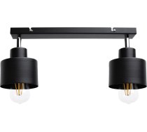 Lampa Griestu Orno Lisa Gaismeklis Sienas-griestu, Moc Max. 2x60w, E27, Melna, Sloksne