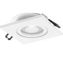 Orno Dari S Rāmis Dekoratīvā Oprawy Punktowej, Mr16/gu10 Max 50w, Kvadrāts, Balta Ip44