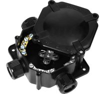 Orno Kārba Hermētisks Ip67, 4 Kabeļu Ievadi, 144x144mm, Melna