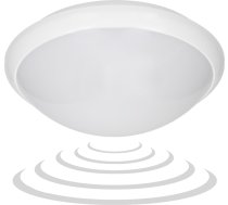 Lampa Griestu Orno Breva, Griestu Lampa Apgaismojuma Z Mikrofalowym Sensoru Kustības, 60w, E27, Ip44, Polikarbonāts Mleczny