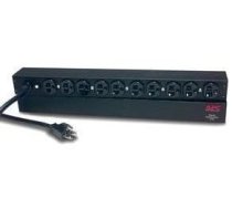 Barošanas Sloksne Apc Basic Rack-mount Pdu - Barošanas Sloksne (rack - Montāžai) - Prąd Zmienny 120 V - 2.4 Kw - Ieiešana, Ieiešana Nema 5-20 - Izejas: 10 (nema 5-20) - 1u - 48.3 Cm (19") - 3.7 M Kabelis - Melns - priekš P/n: Smtl1000rmi2uc, Smx1000c, Smx