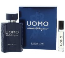 Set Salvatore Ferragamo: Uomo Urban Feel, Eau De Toilette, For Men, 10 ml + Uomo Urban Feel, Eau De Toilette, For Men, 100 ml For Men