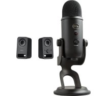 Skaļruņi Datoru Logitech Z150 (980-000814) + Yeti Usb Blackout (988-000229)