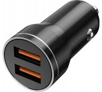 Lādētājs Nemo Lādētājs Automašīnas 3.1a 18w 2x Usb Jellico F2s Melna