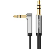 Kabelis Ugreen Leņķa Kabelis Mini Jack 3,5mm Aux Ugreen Av119, Plakans, 0.5 M (melns)