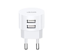 Lādētājs Usams T20 2x Usb-a 2.1 A (63939-universāls)