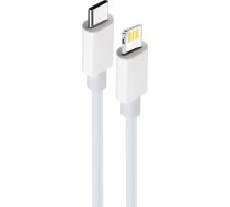 Kabelis Usb Techonic Maxlife Kabelis Mxuc-05 Usb-c - Lightning 2,0 M 20w Balts