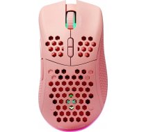 Pele Deltaco Bezvadu Ultra Viegls Pele Spēļu Gaming Rożinis Line Pm80 70g Svorio Rgb Spcp6651 400-4800 Dpi 1000 Hz Rozā / Gam-120-p