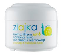 Ziaja_ziajka Krēms Ar Filtru Spf6 Bērniem I Mazuļa Od 3 Miesiąca życia Gliemežnīca 50ml