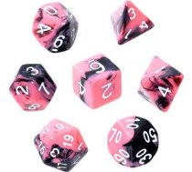 Rebel Komplekts Kauli Rebel Rpg - Dwukolorowe - Rozā-melns (balts Cipari)