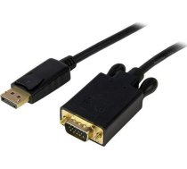 Kabelis Startech Displayport - D-sub (vga) 4.5m Melns (dp2vgamm15b)