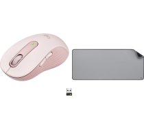 Pele Logitech M650 L Rozā (910-006237) + Studio Series - Mid Grey (956-000052)