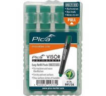 Pica Komplekts.krajums. Wkladow Do Markera Permanen. Visor, Przemyslowego,krāsa Zaļš Pica