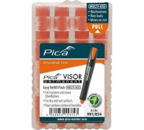 Pica Komplekts.krajums. Wkladow Do Markera Permanen. Visor, Przemyslowego,krāsa Pomaranczowy Pica