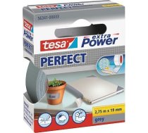 Tesa Extra Power Perfect Lente Tkaninowa 2,75m 19mm Pelēks