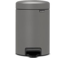 Atkritumu grozs Brabantia Brabantia Pedal Bin Newicon 3 L Mineral Concrete Grey