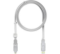 Kabelis Usb Rolling Square Usb-c - Lightning 2 M Balts (rs-xlm02r)