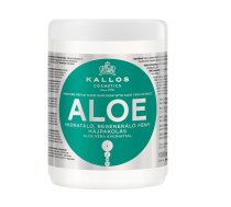Kallos_aloe Moisture Repair Shine Hair Mask With Aloe Vera Extract Reģenerējošs Maska Nadająca Blasku Z Ekstarktem Aloe Vera Matiem Sausiem un lūstošiem 1000ml