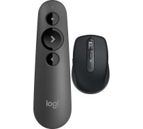 Logitech Rādītājs Lāzera R500s (910-005843) + Mx Anywhere 3s Graphite (910-006929)