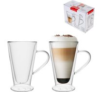 Florina Szklanki Termiskās Ar Ausi Konuss Double Wall Florina Malachit 2 gab 400 Ml