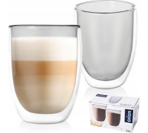 Orion Szklanki Termiskās Ar Dubultsienu Kafijas Latte Double 370 Ml 2gab.