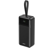 Powerbank Bwoo 65w Power Bank 30000 Mah 2 X Usb-a, 1 X Type C Ar Displeju Lcd Melns