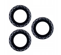 Komplekts Szkieł Kamerai Priekš Iphone 11 Black Rhombus (2 gab)