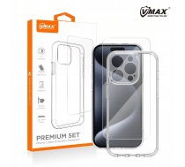 Vmax Komplekts Futlāris Mag + Stikls 2,5d Premium Priekš Iphone 16 6,1"