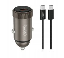 Xo Lādētājs Automašīnas Cc70 Pd 30w 1x Usb-c Melna + Kabelis Usb-c - Usb-c