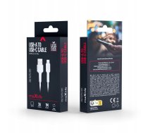 Maxlife Kabelis Mxuc-13 Usb-a - Usb-c 1,0 M 3a Balts