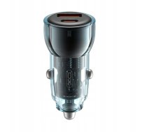 Xo Lādētājs Automašīnas Cc60 60w 1x Usb 1x Usb-c Debeszils