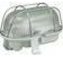 Lampa Griestu Pawbol Gaismeklis Kanāla Ovāls 60w E27 Ar Tīklu Metāla Ip44 Balta D.3166