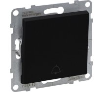 Legrand Suno - Poga Vienots Ar Zvana Simbolu - 6 A - 250 V~ - Skavas Automātiskā, Melns - Legrand 721413 Himp