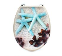 TOILET COVER P783 WITH SEA STARS