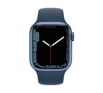 Viedpulksteni Apple Watch Series 7 GPS, 41mm Blue Aluminium Case with Sport Band - Regular Abyss Blue