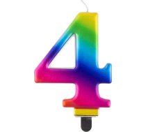 Godan Svece Dzimšanas Dienas "4" Daudzkrāsains 8cm