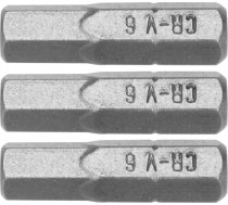 Dedra Uzgali Skrūvgriežu Hex H6x25mm, 3gab Blisteris (18a04h60-03)
